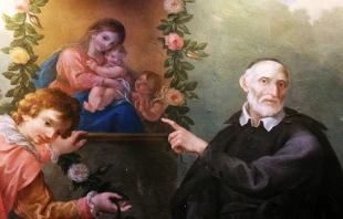 San Felipe Neri guiando a todos hacia la Virgen y el Divino Niño Crédito: Zvonimir Atletic - Shutterstock