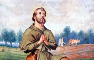 San Isidro Labrador (imagen recortada) Crédito: Wolfgang Sauber - Wikimedia Commons CC BY-SA 4.0 DEED