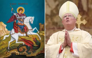 Cardenal Dolan: San Jorge anima a "matar dragones" de la vida como el pecado y el odio. Crédito: Pixabay / Bohumil Petrik - ACI Prensa