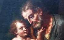 El Niño Jesús mirando con ternura al gran San José