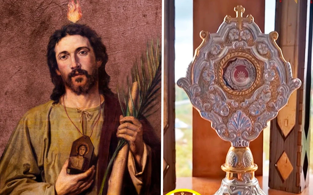 Imagen de San Judas Tadeo y la reliquia del apóstol que será entronizada.?w=200&h=150