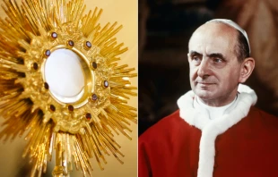 Corpus Christi. Crédito: Sidney de Almeida - Shutterstock San Pablo VI. Crédito: Dominio Público - Wikimedia Commons