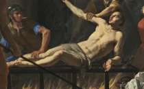 Pintura del Martirio de San Lorenzo de Jean Baptiste de Champagne.