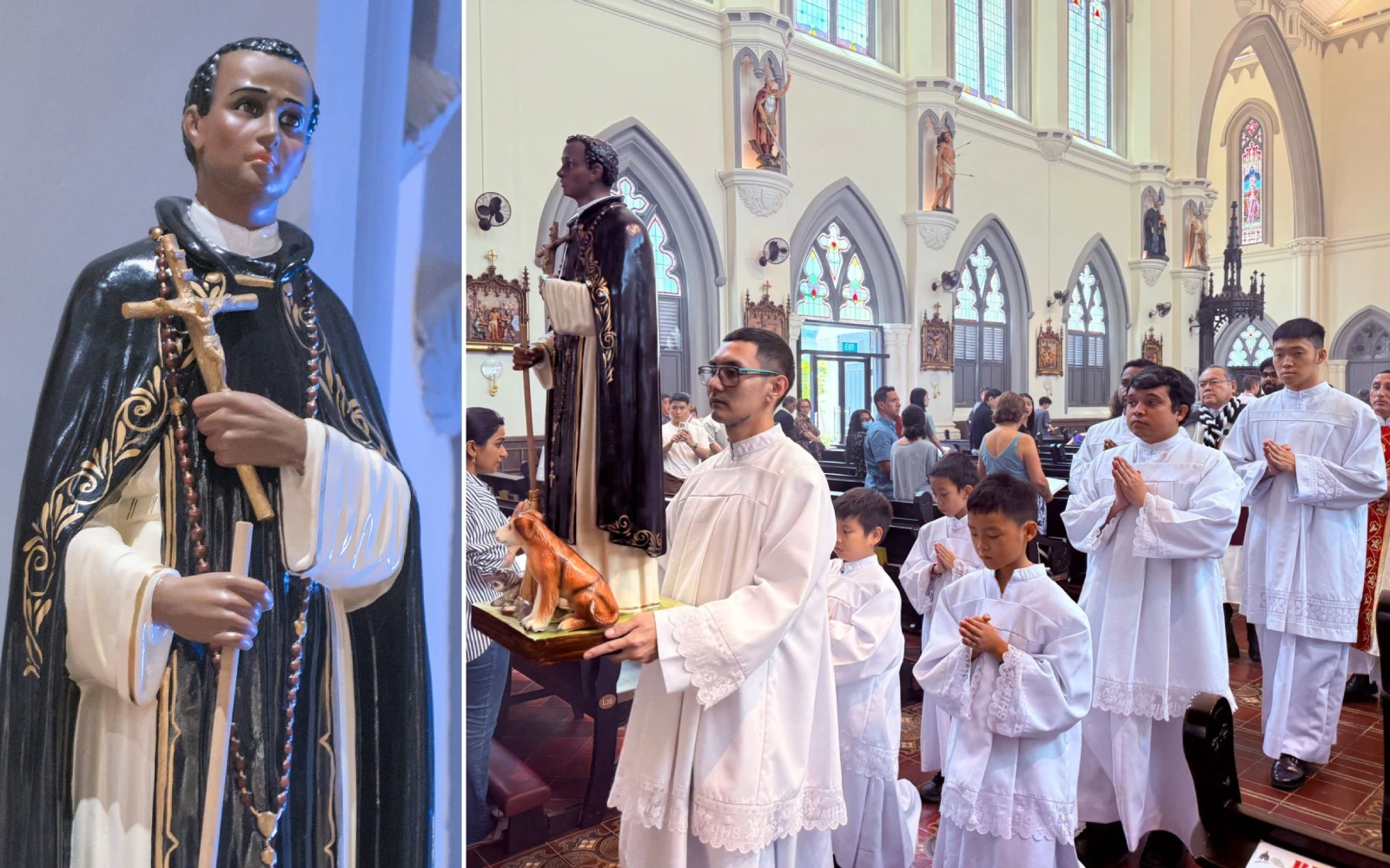 Una estatua de San Martín de Porres fue instalada en la iglesia St. Joseph de Singapur. Es la primera imagen de un santo latinoamericano en este templo centenario.?w=200&h=150