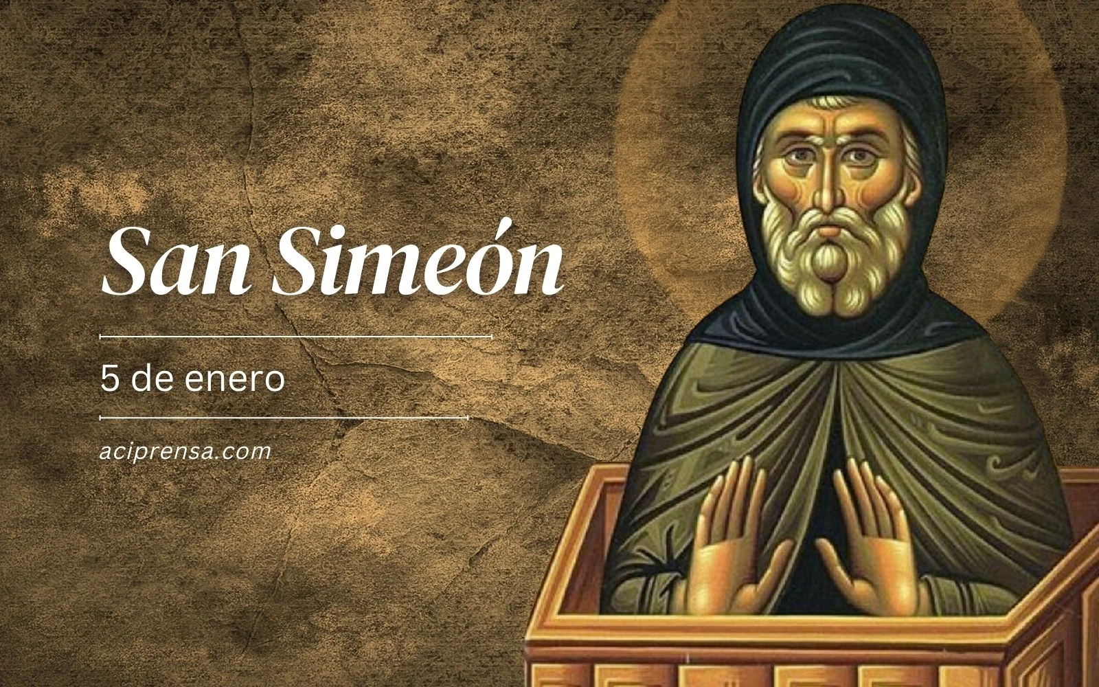 Saint of the day January 5 Saint Simeon. Catholic Saints timenews