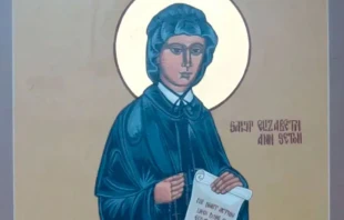 Imagen de Santa Elizabeth Ann Seton en iglesia dedicada a ella en Hiawatha, Iowa (Estados Unidos). Crédito: Nheyob (CC BY SA 4.0)