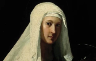 El 9 de marzo la Iglesia Católica celebra a Santa Francisca Romana, que llegó a ver el infierno, el purgatorio y el cielo en compañía de San Rafael Arcángel. Crédito: Fragmento de pintura del siglo XVII / Dominio público.