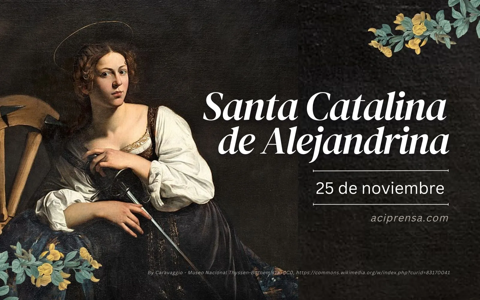 Saint of the day November 25: Saint Catherine of Alexandria.  Catholic Saints