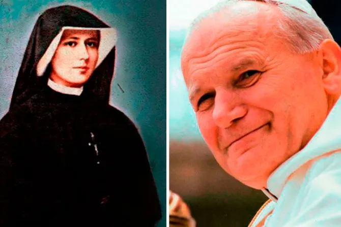 San Juan Pablo II y Santa Faustina son testimonio de la Divina Misericordia, dice el Papa