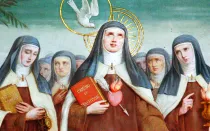 Santa Teresa de Jesús portando su libro Camino de Perfección