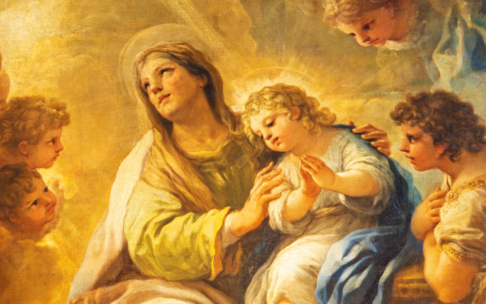 Santa Ana con la Virgen María Niña