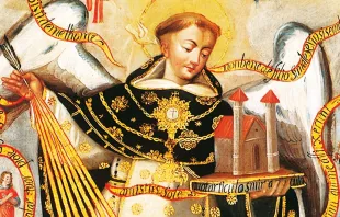 Santo Tomás de Aquino, escuela cuzqueña Crédito: Dominio Público - Wikimedia Commons