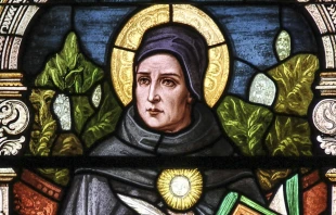 Vitral de Santo Tomás de Aquino. Crédito: Flickr Lawrence OP CC BY-NC-ND 2.0 DEED