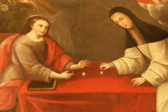 Cristo joven y Santa Rosa de Lima