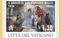 Sello postal del Vaticano por el sueño de los 9 años de Don Bosco