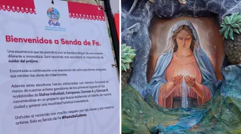 "Senda de Fe", instalada por la Alcaldía de Pasto (Colombia).