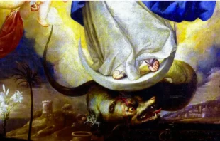 Imagen referencial de serpientes venerando a la Virgen Crédito: Pixabay