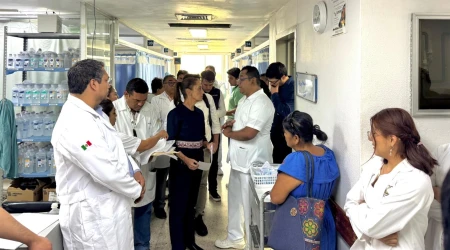 Claudia Sheinbaum visita hospital