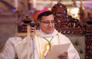 Mons. Simón Bolívar Sánchez Carrión, Nuncio Apostólico en Honduras. Crédito: Suyapa Medios.