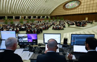 Asamblea del Sínodo de la Sinodalidad este lunes 9 de octubre Crédito: Vatican Media