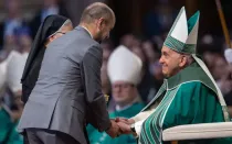 El Papa Francisco en la Misa de clausura del Sínodo de la Sinodalidad el 29 de octubre.