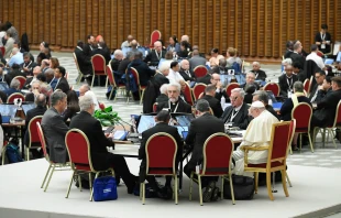 Imagen de una de las reuniones durante el Sínodo de la Sinodalidad 2024 Crédito: Vatican Media