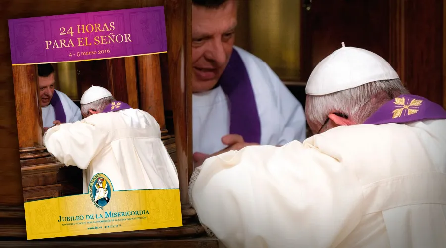 Foto: El Papa Francisco y las 24 Horas para el Señor / Crédito : Afiche Oficial