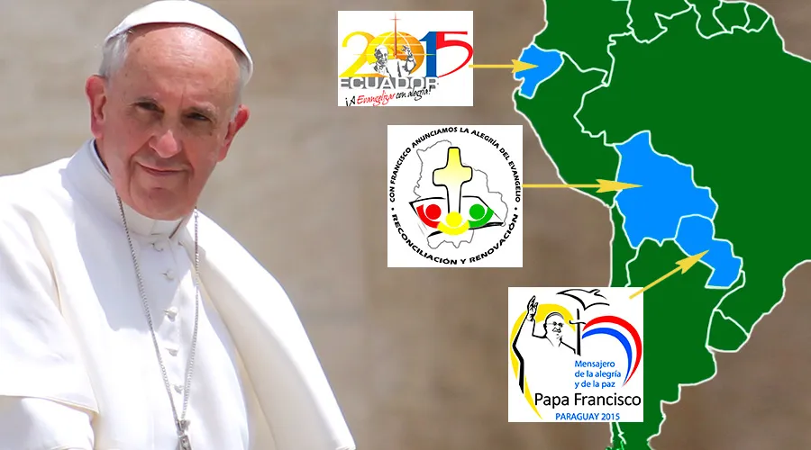 Este es el programa oficial del viaje del Papa Francisco a Ecuador, Bolivia y Paraguay