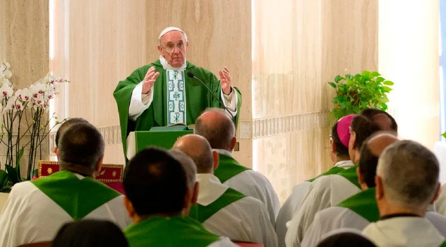 El Papa Francisco en la Misa. Foto: L'Osservatore Romano