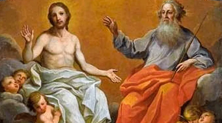 Representación de Jesús junto al Padre / Foto: Wikipedia (Dominio Público)
