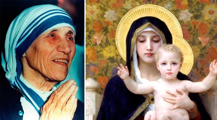 Madre Teresa y Virgen de los Lirios / Dominio Público