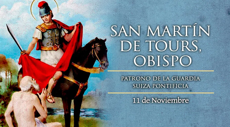 11 de noviembre: San Martín de Tours, patrono de la Guardia Suiza Pontificia