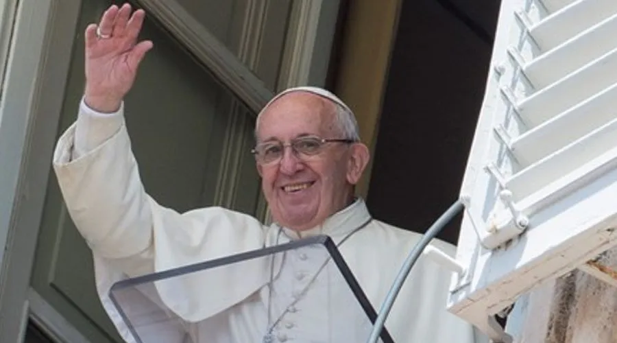 Papa Francisco en Ángelus de hoy. Foto: L'Osservatore Romano.