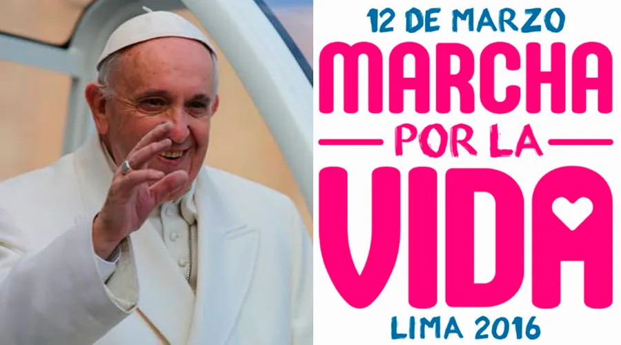 Papa Francisco bendice la Marcha por la Vida en Perú
