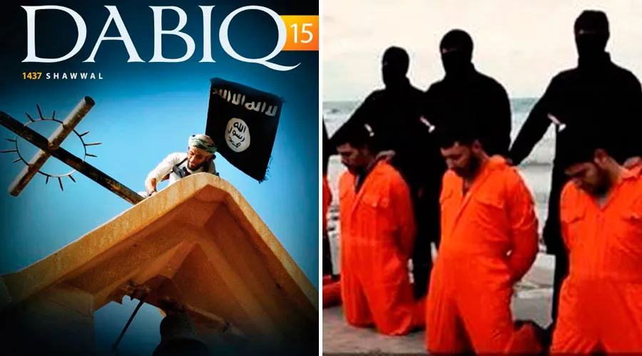 Revista Dabiq del Estado Islámico - cristianos decapitados por ISIS en febrero de 2015
