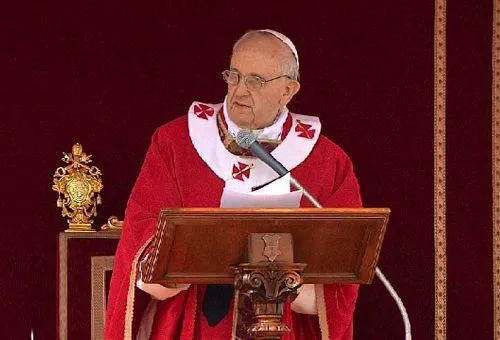 Resultado de imagen de Papa Francisco homilia del  Domingo de Ramos 2013