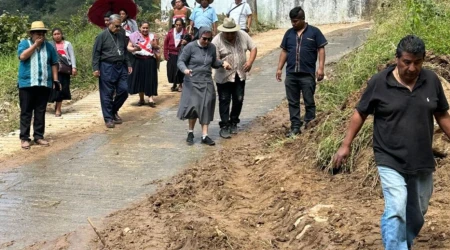 La Secretaria del Dicasterio para el Servicio del Desarrollo Humano Integral, la Hna. Alessandra Smerilli, visitó esta semana las zonas afectadas
