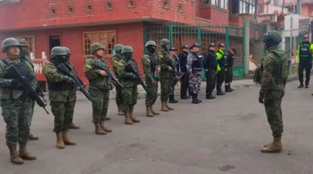 Soldados del Ejército de Ecuador.