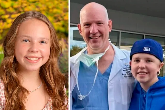 Sophia Forchas y el neurocirujano Walt Galicich.