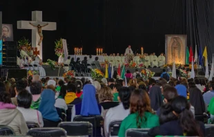 Mons. Joseph Spiteri, Nuncio Apostólico en México, celebró la última Misa del Congreso Nacional Misionero realizado en Puebla del 6 al 9 de noviembre. Crédito: Arquidiócesis de Puebla.