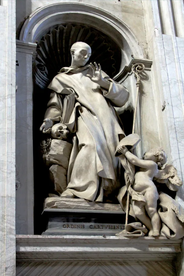San Bruno en la Basílica de San Pedro. Crédito: Dominio Público - Wikimedia Commnos