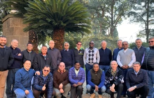 Un grupo de misioneros verbitas en Roma en 2020 Crédito: Cedida por P. Cattaneo