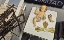 El Niño Jesús del belén de Tarrasa (Barcelona, España), fue vandalizado en la Navidad de 2025.