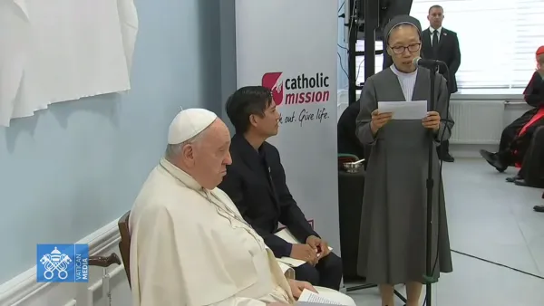 Testimonio de Sor Verónica Kim. Crédito: Captura de video / Vatican Media.