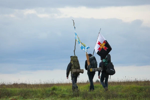 Imagen de la histórica peregrinación de scouts de Europa. Crédito: Théodore de Beir