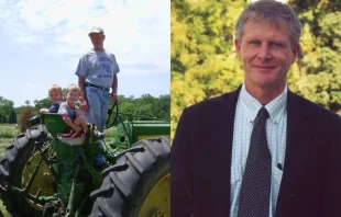 Tom Vander Woude con dos de sus nietos, Michael y Bobby Vander Woude (de izquierda a derecha). La Diócesis de Arlington, Virginia (Estados Unidos), investiga la causa de santidad de Tom Vander Woude casi dos décadas después de que muriera salvando a su hijo. Crédito: Cortesía de la Asociación de Tom Vander Woude.