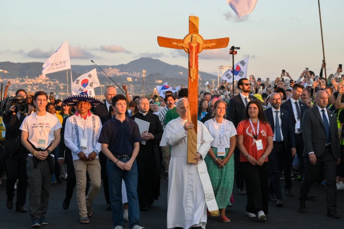 El Papa León XIV durante el Jubileo de los Jóvenes realizado en Roma en el 2025.