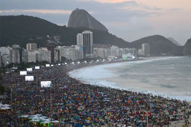 Tres millones de peregrinos en Vigilia de JMJ, afirma prensa brasileña