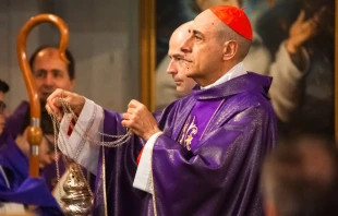 El Cardenal Víctor Fernández toma posesión de su título cardenalicio en Roma Crédito: Elisabeth Alva/ ACI Prensa