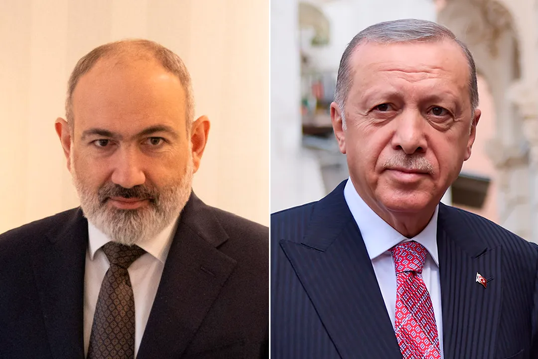 El primer ministro armenio, Nikol Pashinyan (izquierda) y el presidente turco, Recep Tayyip Erdoğan (derecha).?w=200&h=150